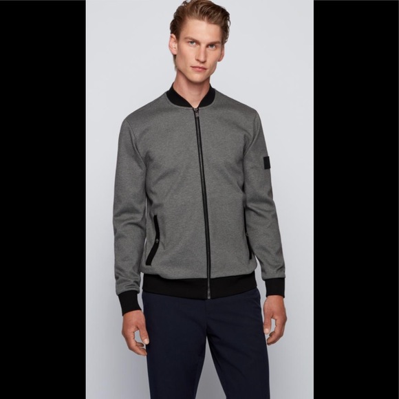🆕🖤🖤BOSS-HUGO BOSS DRESSY BOMBER🖤🖤🆕 - Picture 2 of 16